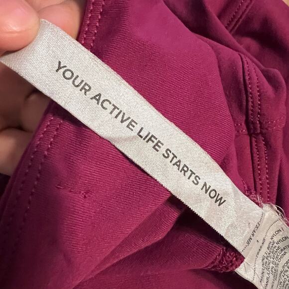 Lorna Jane Raspberry Running Pants with Cut-Out Details – Size Small - Picture 8 of 16